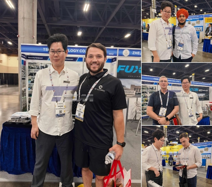 TSM Technology team meeting customers at Booth 3852 during International Fastener Expo 2026 in Phoenix, USA
